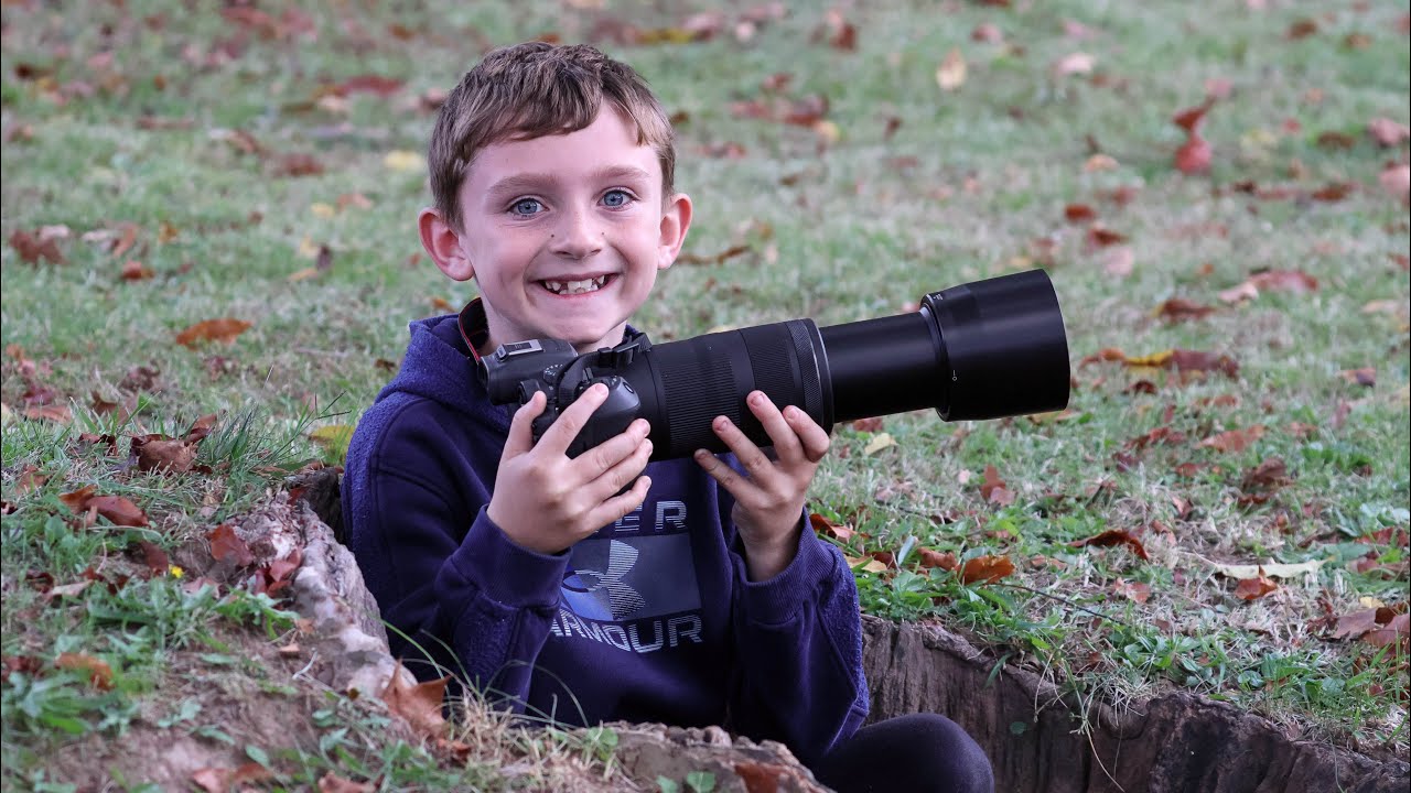 Wildlife photography with Wyatt only 7 years old using the canon r10, and the canon r7.