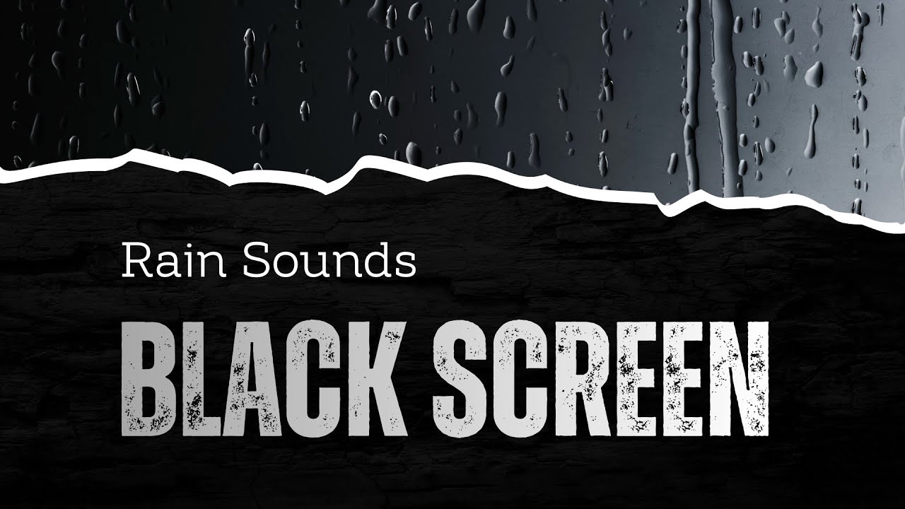 Rain Sounds LIVE 🔴 Deep Sleep & Focus | Black Screen Relaxing Rain Ambience (All Night)