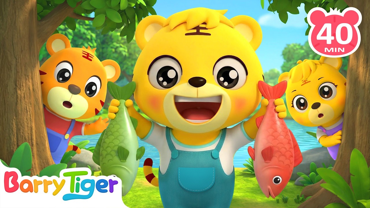 Wild Outdoor Party with Cute Animal Friends 🎉 | Animal Songs & Nursery Rhymes | BarryTiger