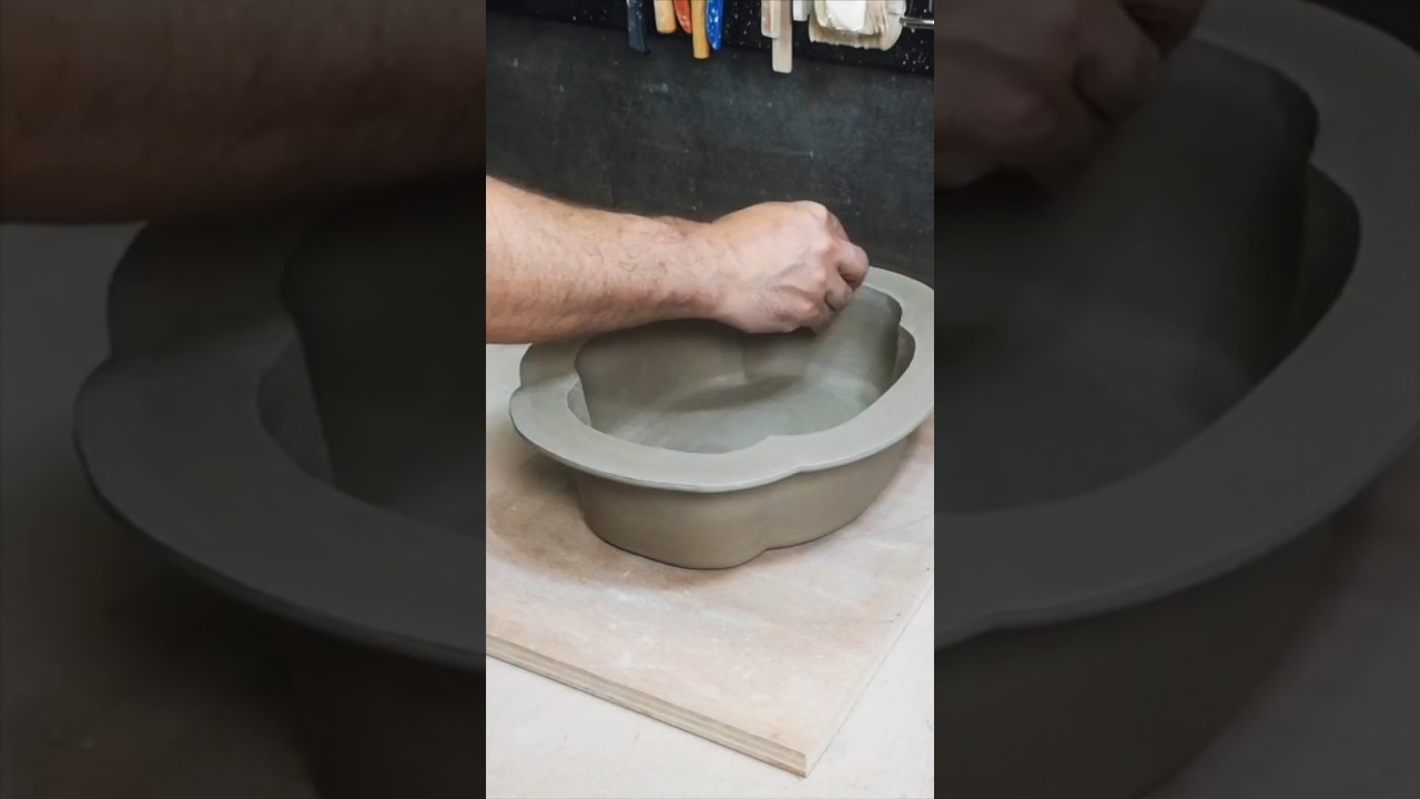 Mokko #Pottery with #Clay Slabs - #Ceramic Bonsai Pot