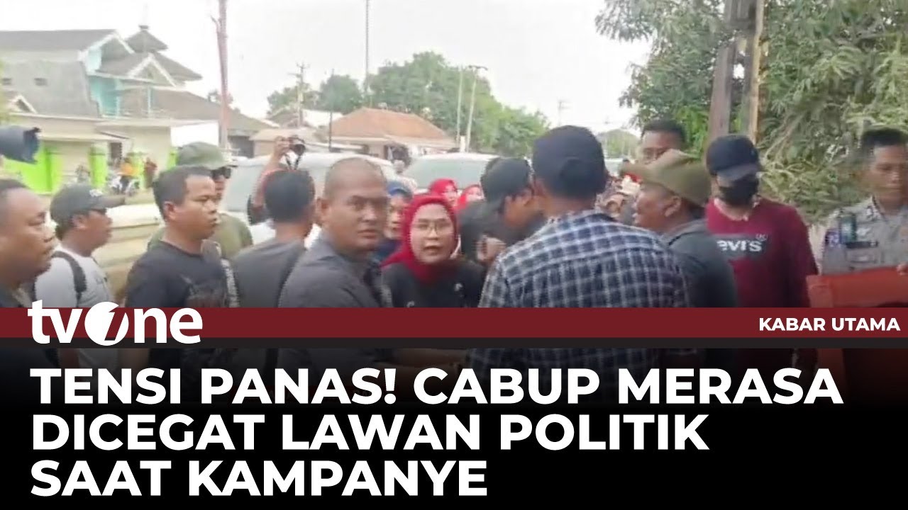 Diadang Massa Saat Kampanye, Cabup Indramayu Nina Agustina Meradang | Kabar Utama tvOne