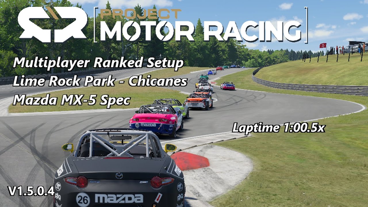 Lime Rock Park Chicanes 1:00.5 Mazda MX-5 Spec Setup | Project Motor Racing