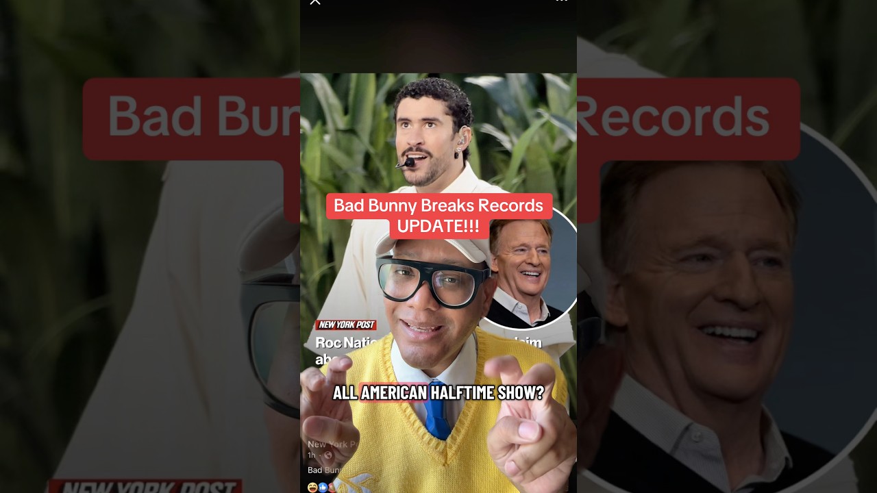 Bad Bunny Breaks Records UPDATE!!!#entertainmentnews #badbunny #musicnews #nfl #lgbt #superbowl