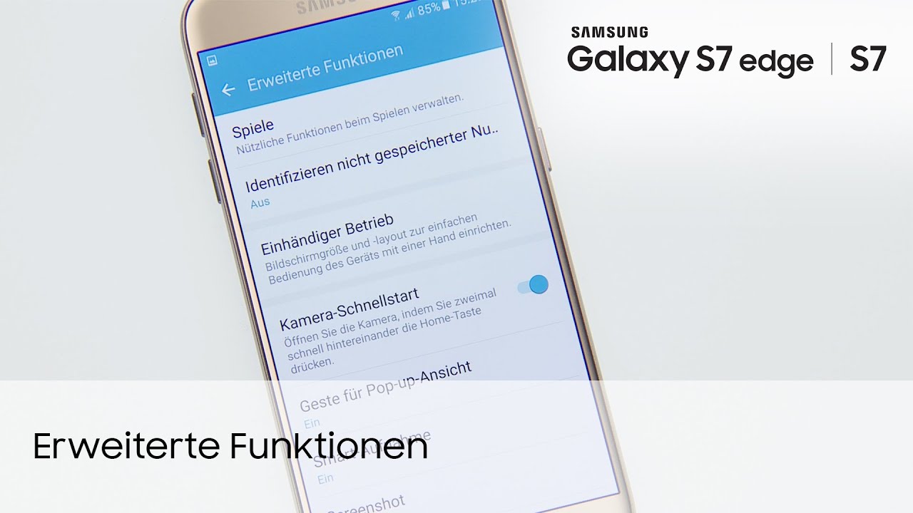 Samsung Galaxy S7 / S7 edge: Erweiterte Funktionen