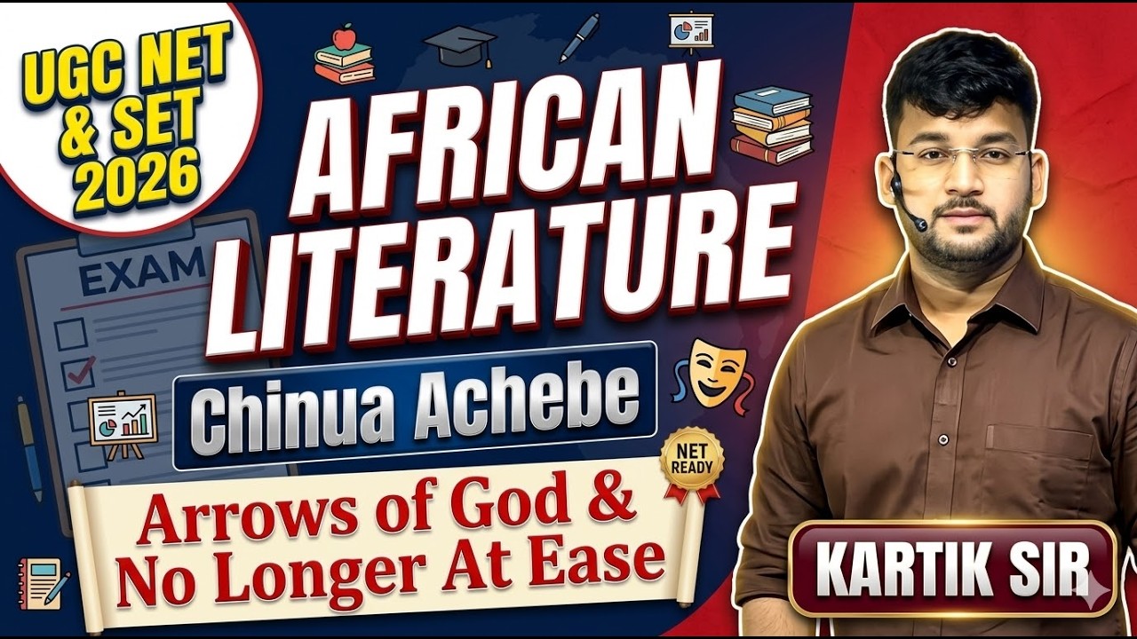 UGC NET English Literature Classes 2026 | African Literature | UGC NET English | Kartik Sir