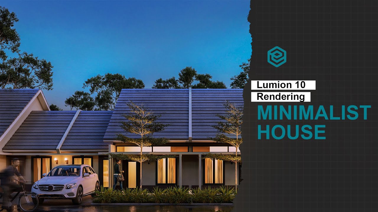 LUMION 10 REALISTIC RENDER - MINIMALIST HOUSE (TUTORIAL) + LUMION RENDER SETTING