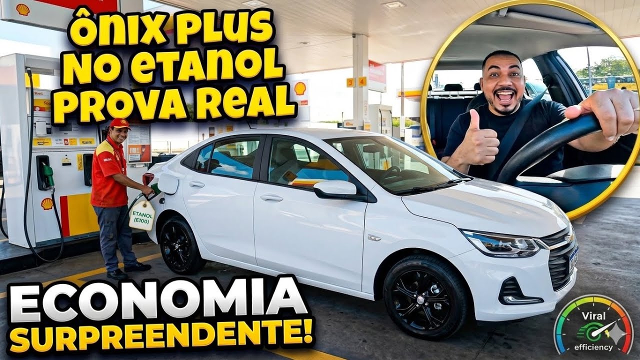 Ônix plus LT 2024 faz 13 km/l no Etanol! 🚗💨 Consumo IMPRESSIONANTE na prática