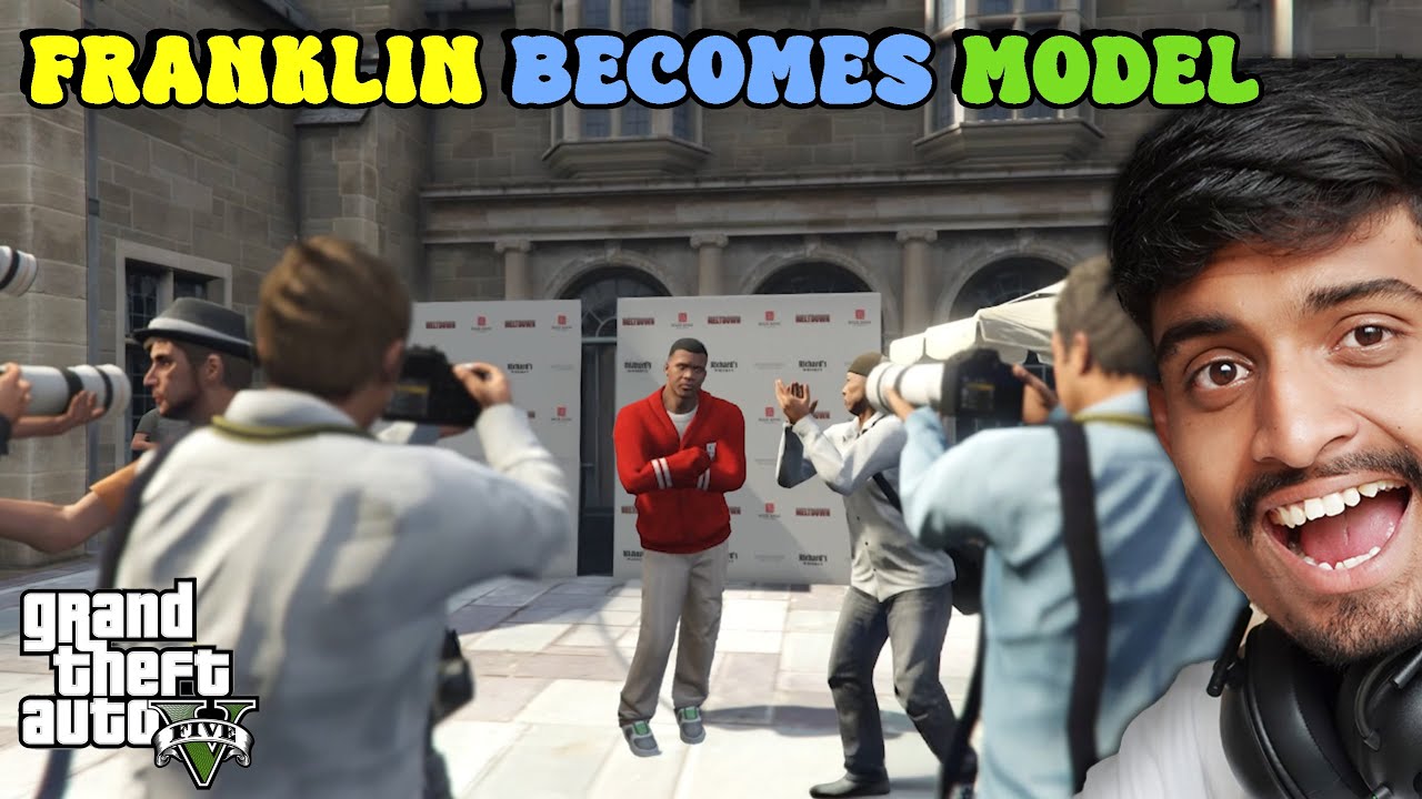FRANKLIN BECOMES A MODEL IN GTA 5 | MAGAZINE PHOTOSHOOT | DAY 2 as CELEBRITY #gta5 #celebrity