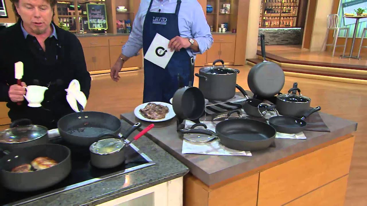 Circulon Hard Anodized 12-Piece Cookware Set with David Venable
