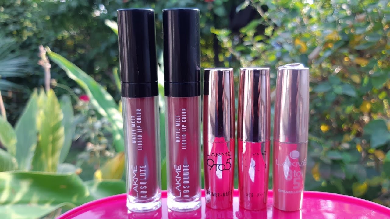 Top5 nude lipstick from Lakme review & swatches, best nude matte lipstick, nude lipstick for brides