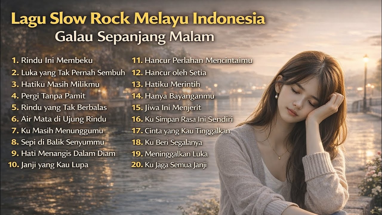 Lagu Slow Rock Melayu Indonesia Galau Sepanjang Malam.