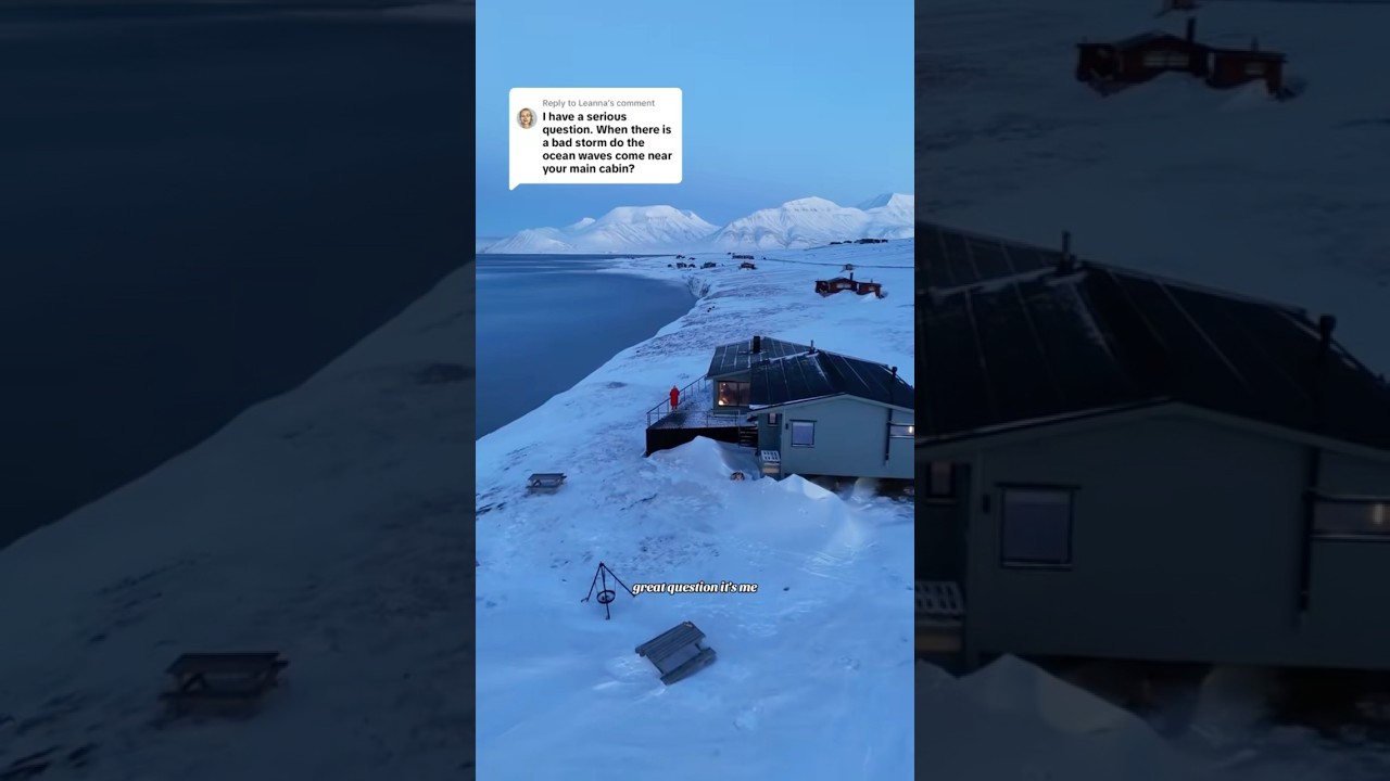 What happens during STORMS? 🌬️ | Life in a cabin on Svalbard