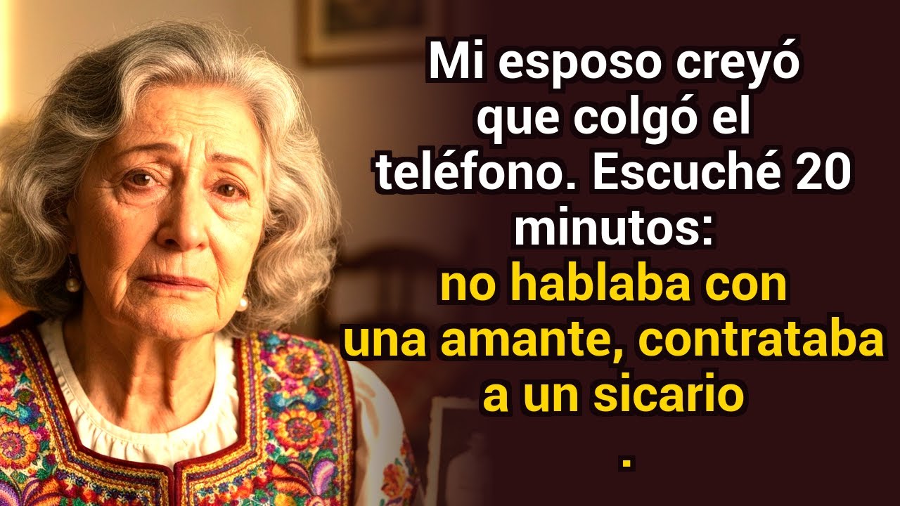 Mi esposo creyó que colgó. Escuché 20 minutos — no era una amante… estaba contratando a un sicario