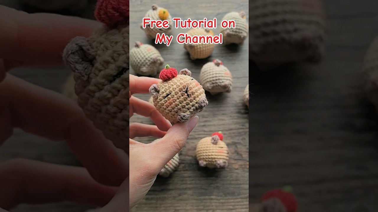 Tiny Capybara Free Crochet Tutorial ❤️ 