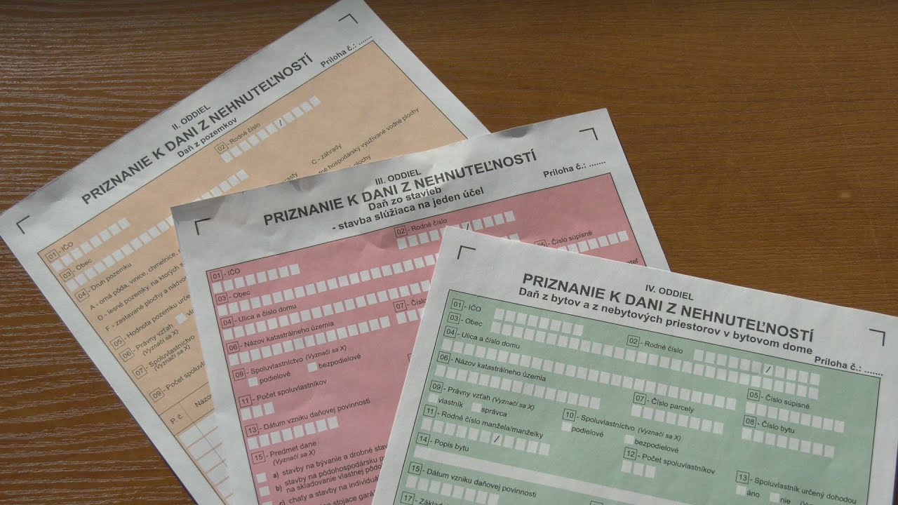 Priznanie k dani z nehnuteľnosti 2021