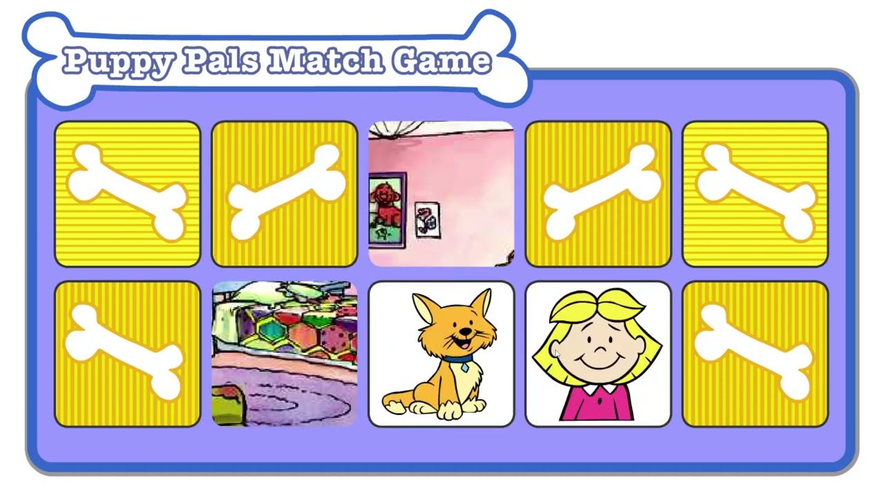 Clifford Puppy Pals Match Game