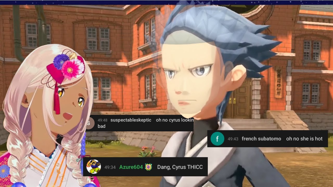 [Hololive EN] Sana's reaction to Cyllene & chat being chat (Pokemon Legends: Arceus)