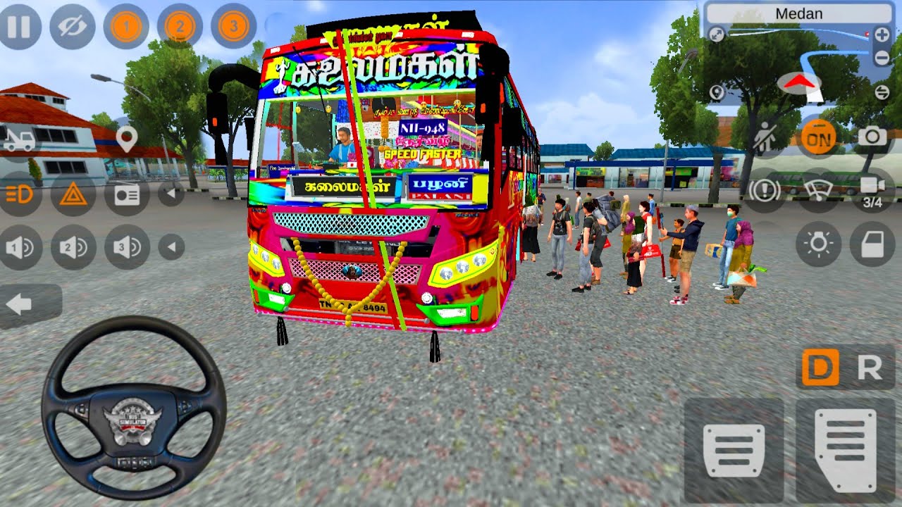 the Ultimate Tamil Nadu Private Bus Mod in Bus Simulator Indonesia | High Graphics Gameplay