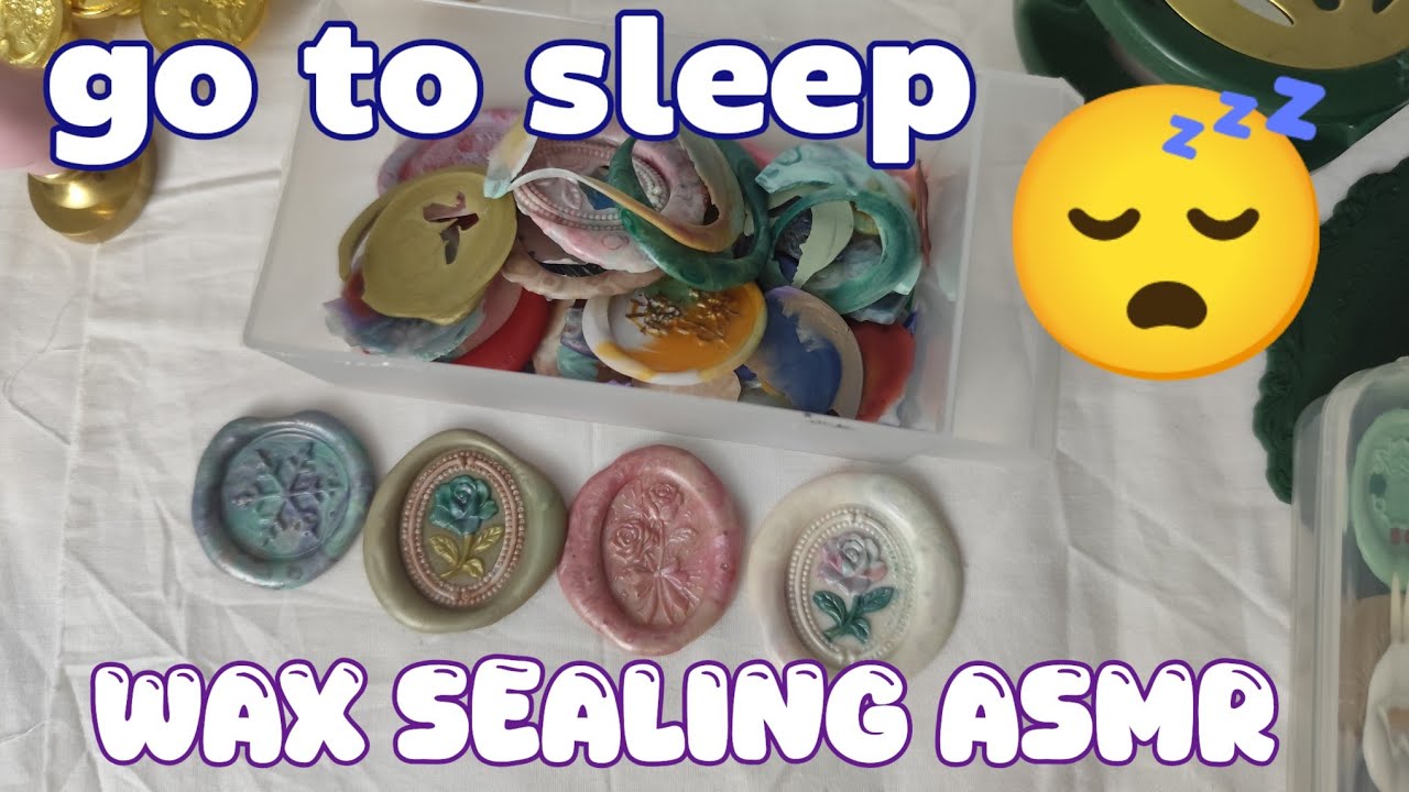 Not cleaning the spoon until the end, wax sealing ASMR for sleep 😴