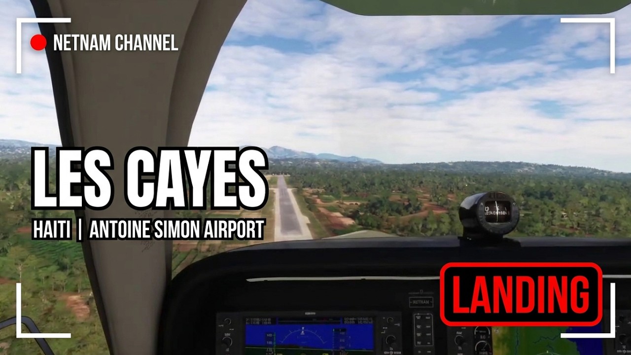 Landing in Les Cayes Haïti | MTCA (CYA) | Antoine Simon Airport #haiti #landingvideo #landingvideo