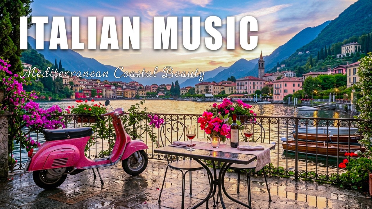 Amalfi Coast Italy | Italian Music & Mediterranean Chill in Stunning 4K