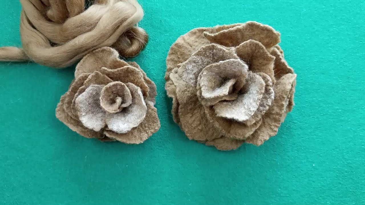 The best lessons. Fast, beautiful, easy! Felt rose. Short version