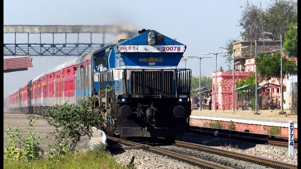 High Speed Diesel Train Actions at peaceful Asalpur Jobner