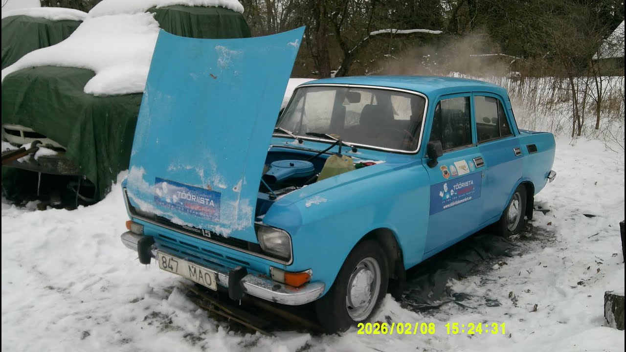 AZLK 2140 käivitamine 8-kraadise külmaga