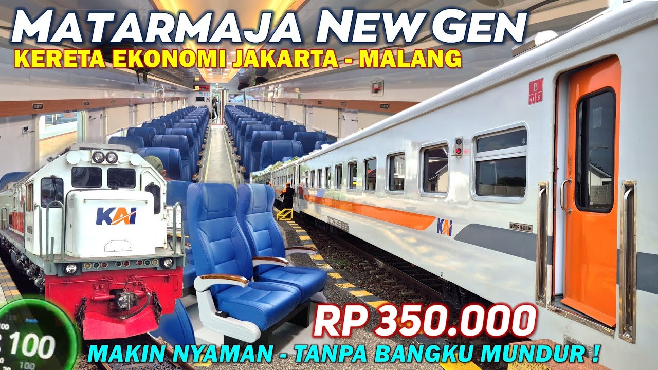 UPGRADE KERETA EKONOMI 15 JAM JAKARTA MALANG !! Naik KA Matarmaja New Generation, Tiket Makin Mahal?