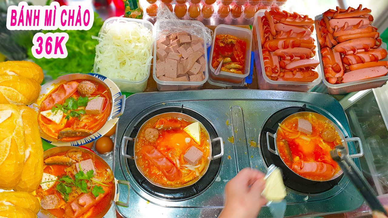 Bánh Mì Chảo Xuân Lạc 36K siêu hấp dẫn trên vỉa hè Sài Gòn