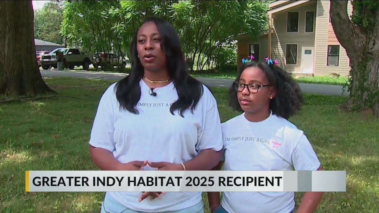 FOX59/CBS4 join Habitat for Humanity in building home for single mom