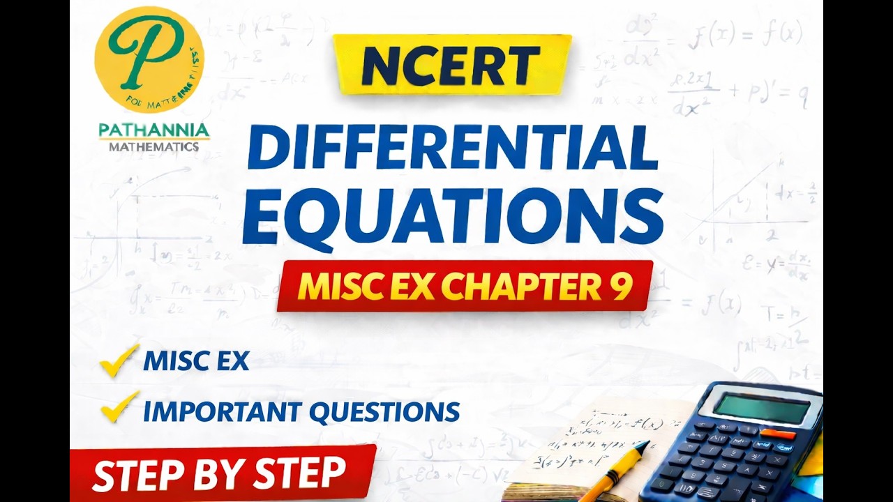 DIFFERENTIAL EQUATIONS NCERT Msc Ex