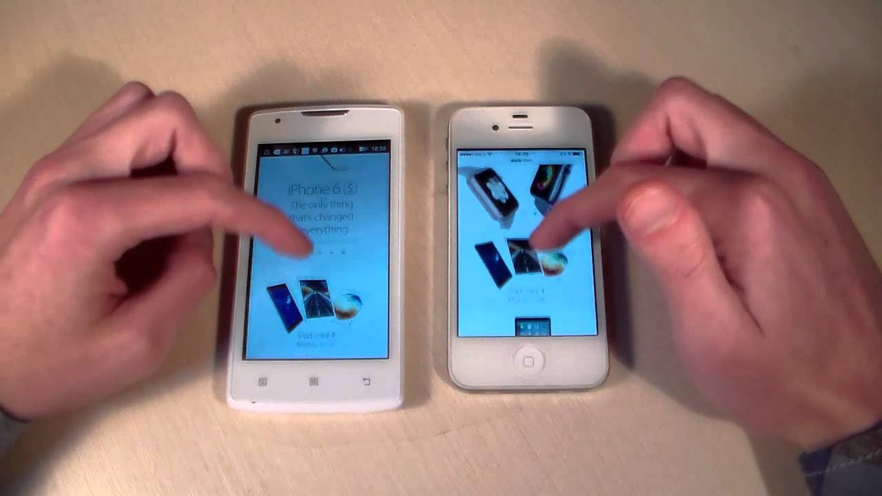 Сравнение: iPhone 4S vs Lenovo A1000