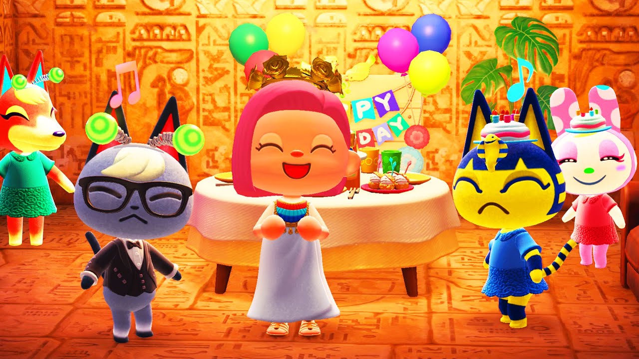 DÉPART HABITANT de L'ILE et ANNIVERSAIRE de NEFERTI ANIMAL CROSSING NEW HORIZONS LET'S PLAY ACNH FR