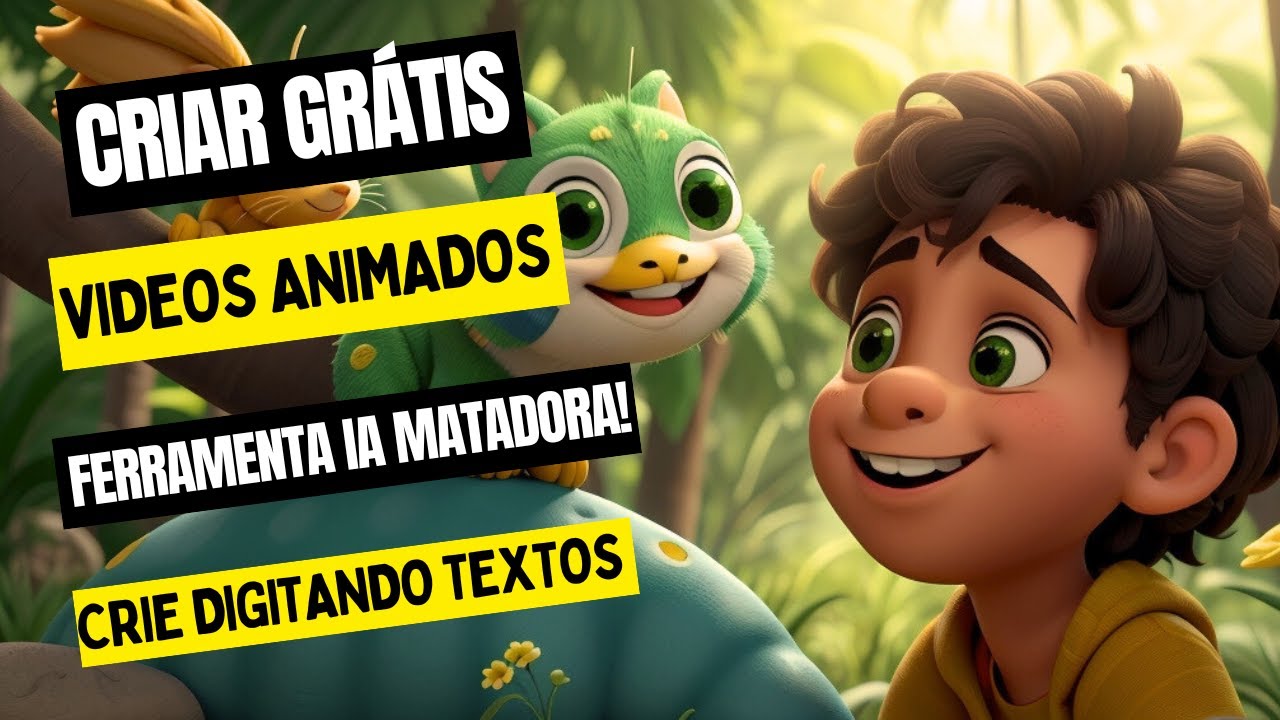 COMO CRIAR VIDEOS ANIMADOS COM INTELIGÊNCIA ARTIFICIAL GRÁTIS DIGITANDO PALAVRAS