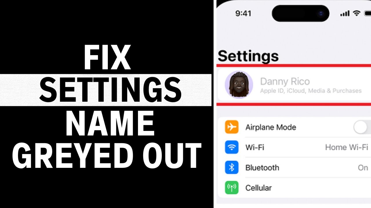 iPhone Settings Name Greyed Out | How do I Fix my greyed Apple ID - Full Guide