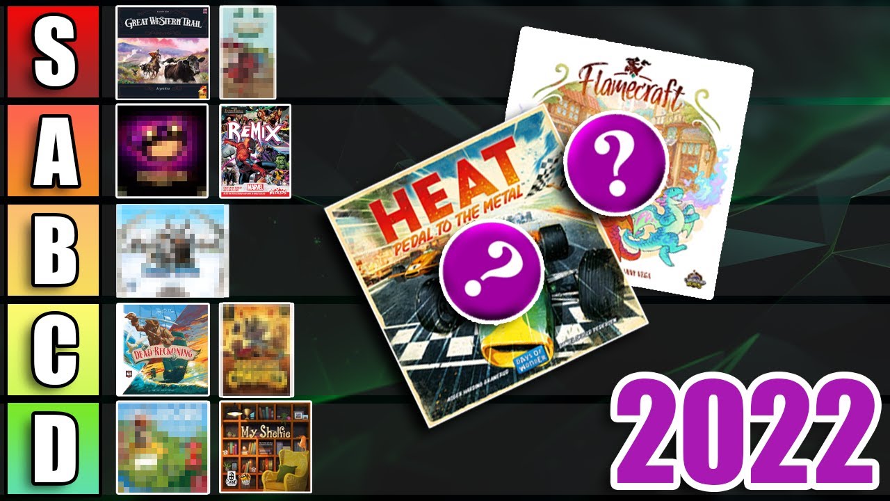 Tier Ranking the BEST and WORST Board Games of 2022