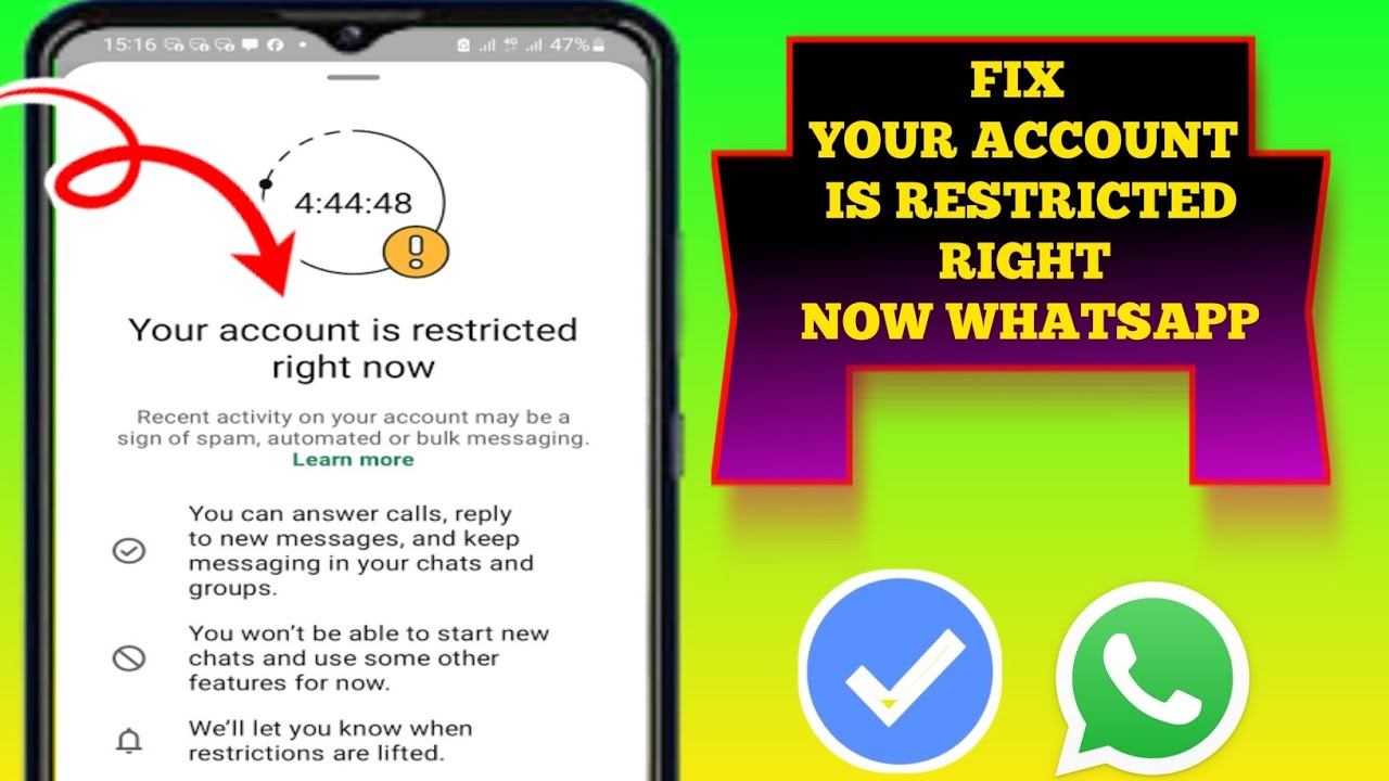 Your Account Is Restricted Right Now WhatsApp Problem (Working Method)