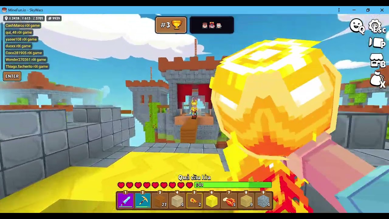 MineFun io | SPEEDRUN_SKYWARS