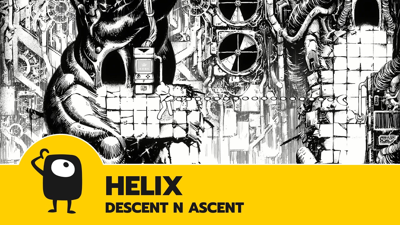 A Zelda-like metroidvania in a sketched, black-and-white world (Helix: Descent N Ascent)