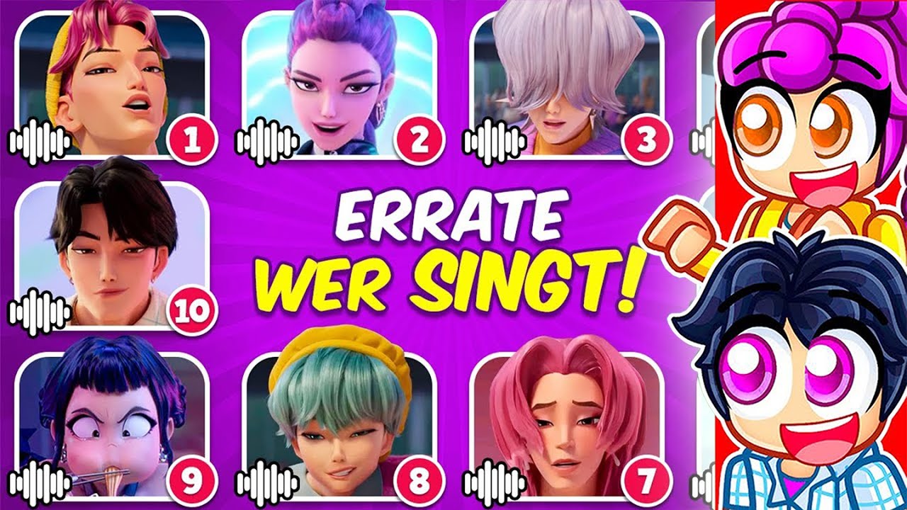 Wir erraten Alle KPOP DEMON HUNTERS an GESANGS STIMME...