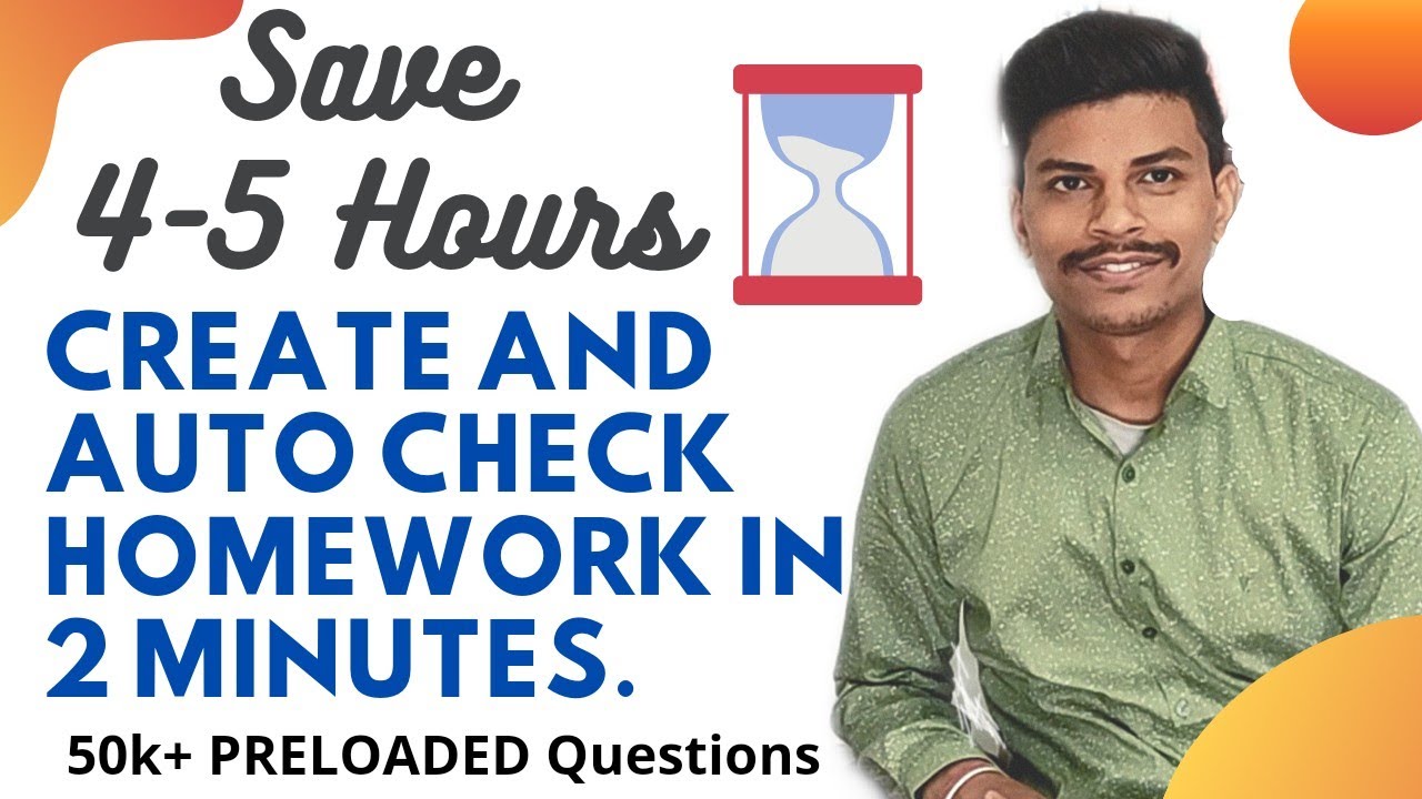 How to make free online test | Stop wasting time|Create and Auto check worksheet in just two minutes