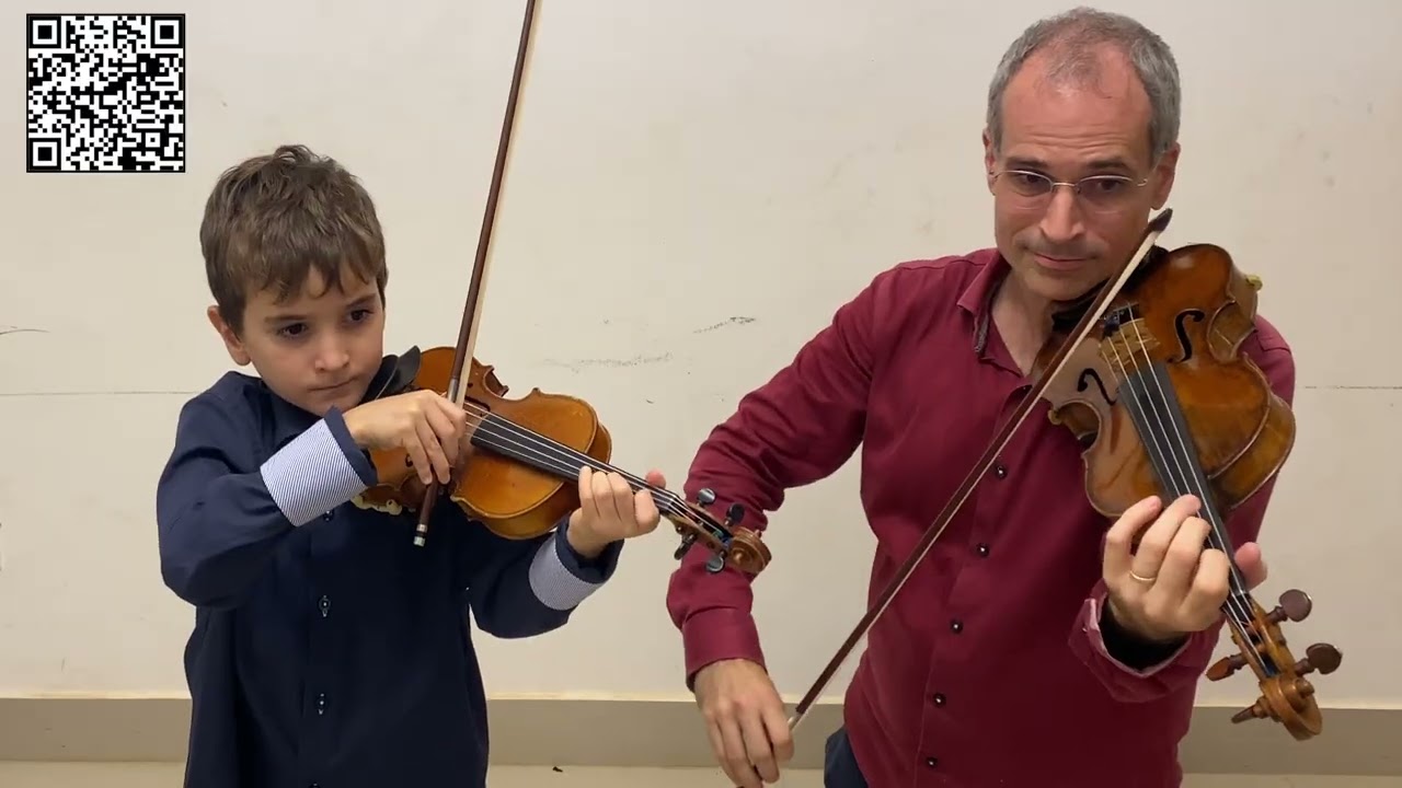 Béla Bartók duo n.21 Újévköszöntő, Frederico Simon Paulini, Zoltan Paulinyi violins