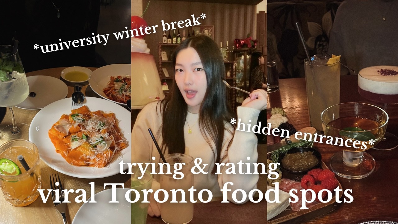 RATING VIRAL TORONTO FOODS  🍽️ restaurants, speakeasies, cafés | a uni student's winter break
