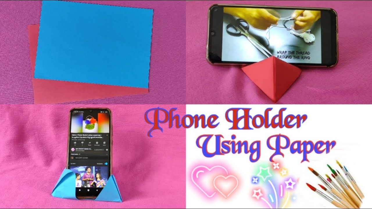 Kickass Phone Holders With Paper (Landscape and Potrait) |പേപ്പർ മാത്രം മതി ഫോൺ ഹോൾഡ്റുകൾ ഉണ്ടാക്കാൻ