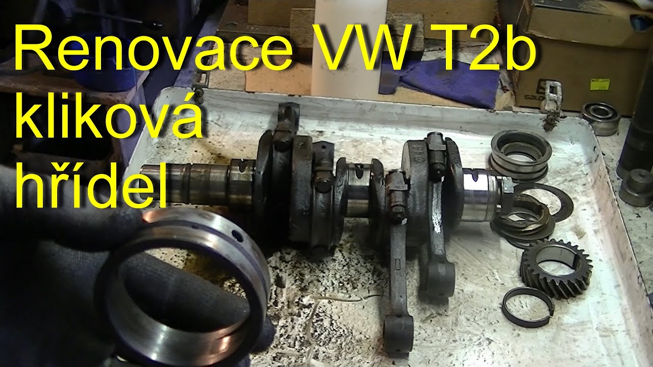 #09 renovace VW T2b-skládání motoru-kliková hřídel