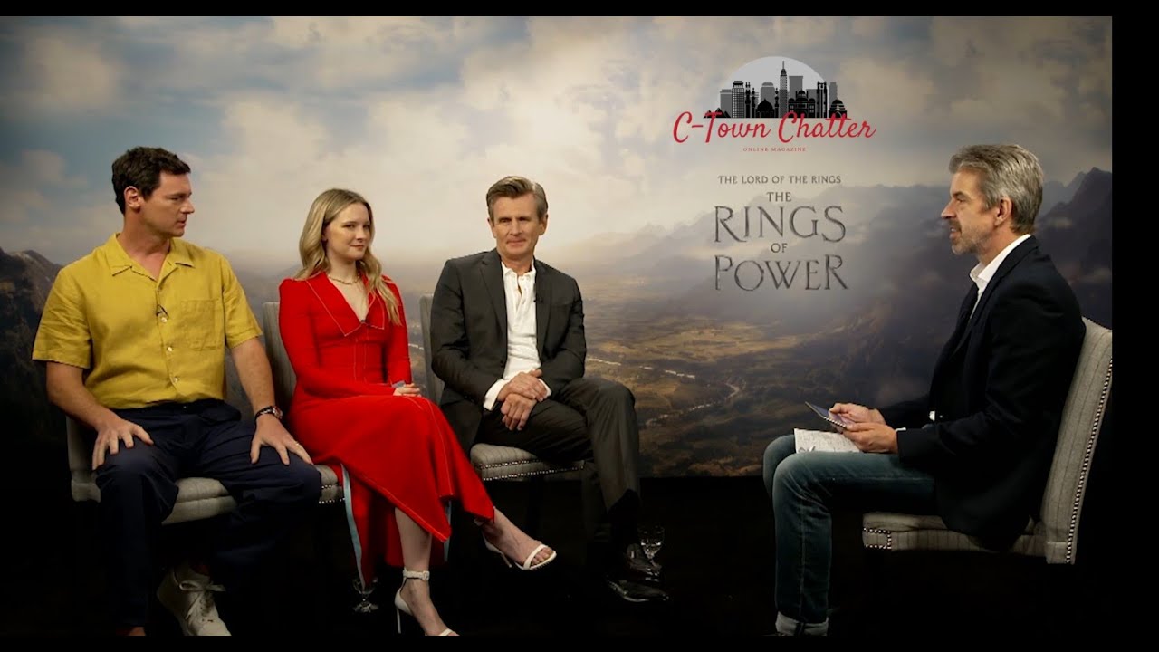 Rings of Power Cast Interview (Part 1) - Benjamin Walker, Charles Edwards, and Morfydd Clark.