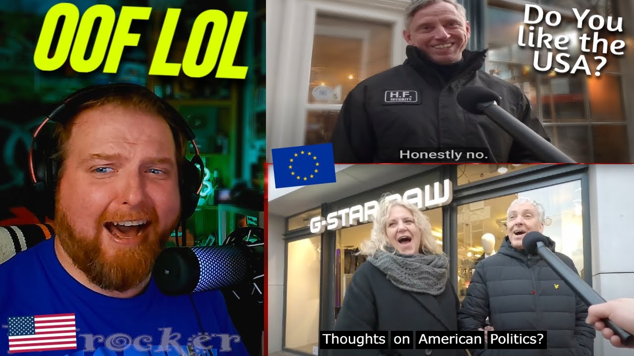 American Reacts to Europeans Roast America..