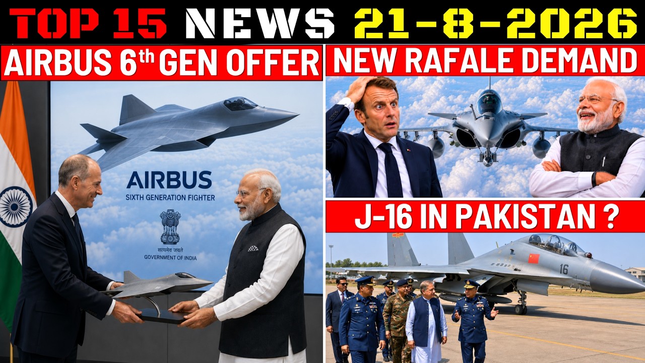 Новости обороны Индии: предложение Airbus по 6-му поколению, новый спрос на Rafale, J-16 в Пакист...