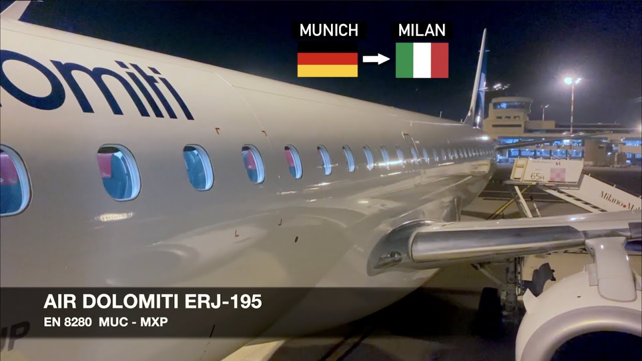 TRIP REPORT | Air Dolomiti ERJ-195 | Munich ✈ Milan MXP | Economy Class